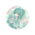Hatsune Miku - Miku Hug Series Pinback Button: Flower Ver.