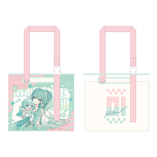 Hatsune Miku - Miku Hug Series Clear Bag: Flower Ver.