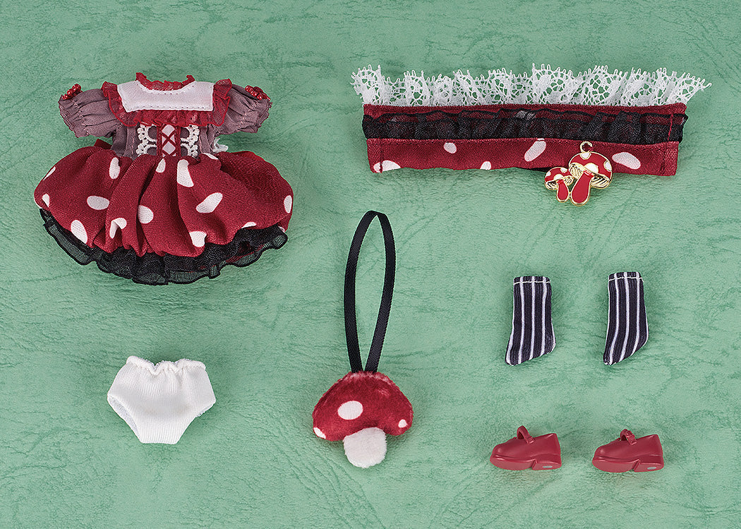 Nendoroid Doll Outfit Set: Mushroom  - Girl (Red/Pink)