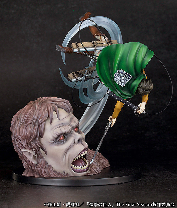 Attack on Titan - Scale Figure "Levi vs Beast Titan ver."