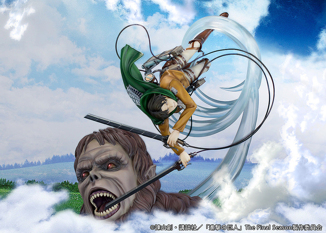 Attack on Titan - Scale Figure "Levi vs Beast Titan ver."