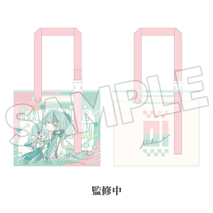 Hatsune Miku - Miku Hug Series Clear Bag: Flower Ver.