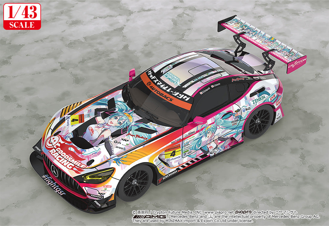 Good Smile Racing - 1/43rd Scale Good Smile Hatsune Miku AMG 2021 SUPER GT 100th Race Commemorative Ver.
