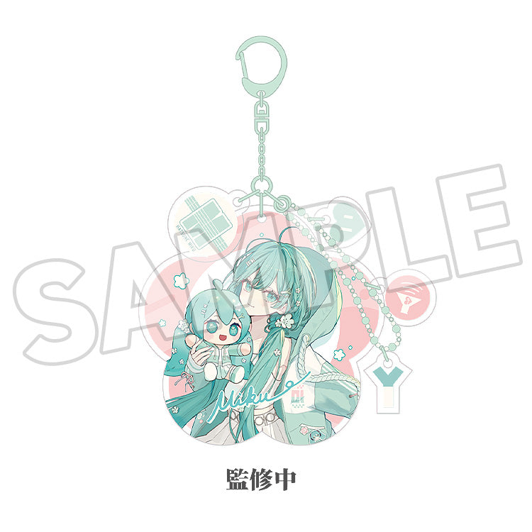 Hatsune Miku - Miku Hug Series Acrylic Keychain: Flower Ver.