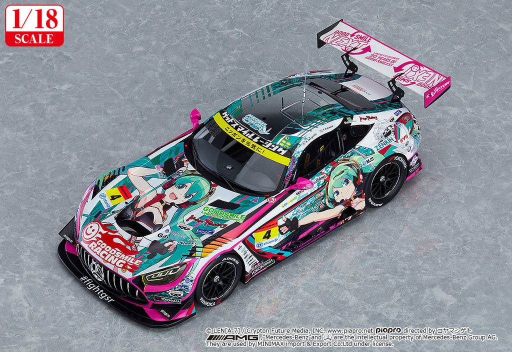 Good Smile Racing - 1/18th Scale Good Smile Hatsune Miku AMG 2020 SUPER GT Okayama Test Ver.