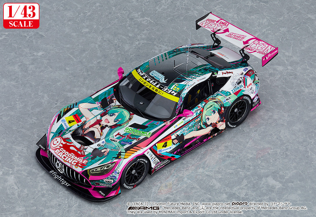 Good Smile Racing - 1/43rd Scale Good Smile Hatsune Miku AMG 2020 SUPER GT Okayama Test Ver.