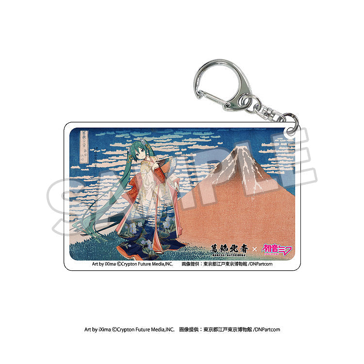 Katsushika Hokusai x Hatsune Miku - Clear Acrylic Keychain Boxset