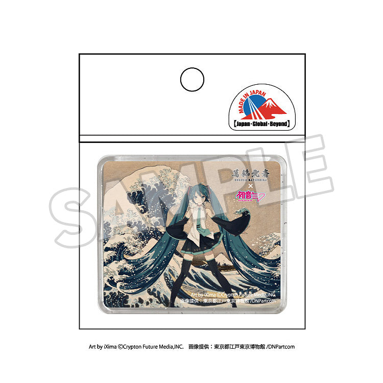 Katsushika Hokusai x Hatsune Miku - 3D Magnet: Thirty-six Views of Mount Fuji The Great Wave off Kanagawa/Fine Wind, Clear Morning