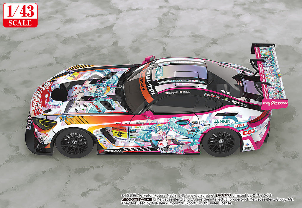 Good Smile Racing - 1/43rd Scale Good Smile Hatsune Miku AMG 2021 SUPER GT 100th Race Commemorative Ver.