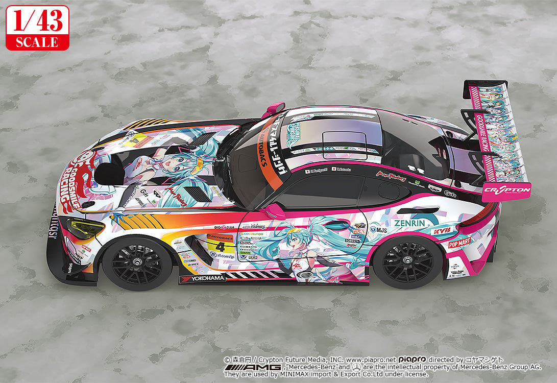 Good Smile Racing - 1/43rd Scale Good Smile Hatsune Miku AMG 2021 SUPER GT 100th Race Commemorative Ver.