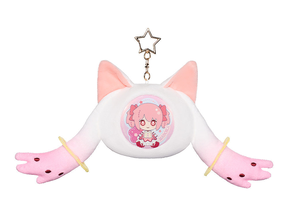 Puella Magi Madoka Magica the Movie -Rebellion- Fluffy Keychain Pinback Button Case