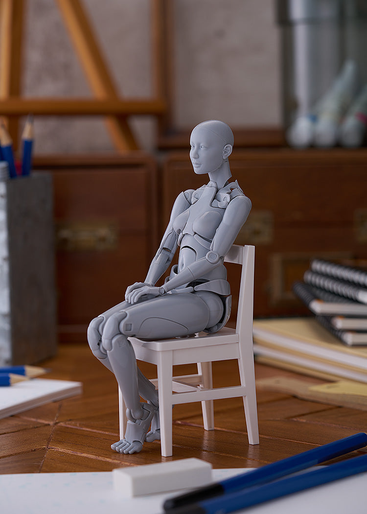 Nishimura Style Drawing Doll Olive Gray/Flesh