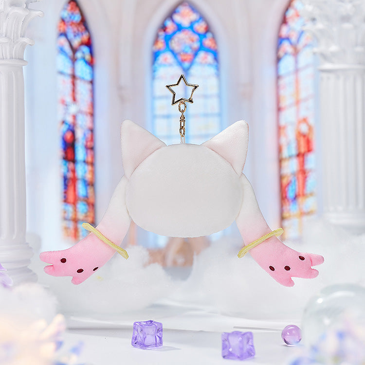 Puella Magi Madoka Magica the Movie -Rebellion- Fluffy Keychain Pinback Button Case