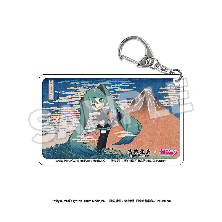 Katsushika Hokusai x Hatsune Miku - Clear Acrylic Keychain Boxset