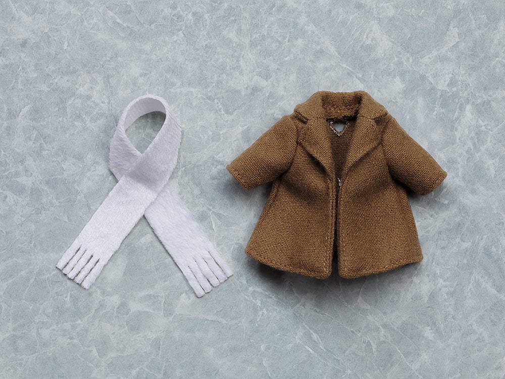 Nendoroid Doll Coat & Scarf (Black/Beige)