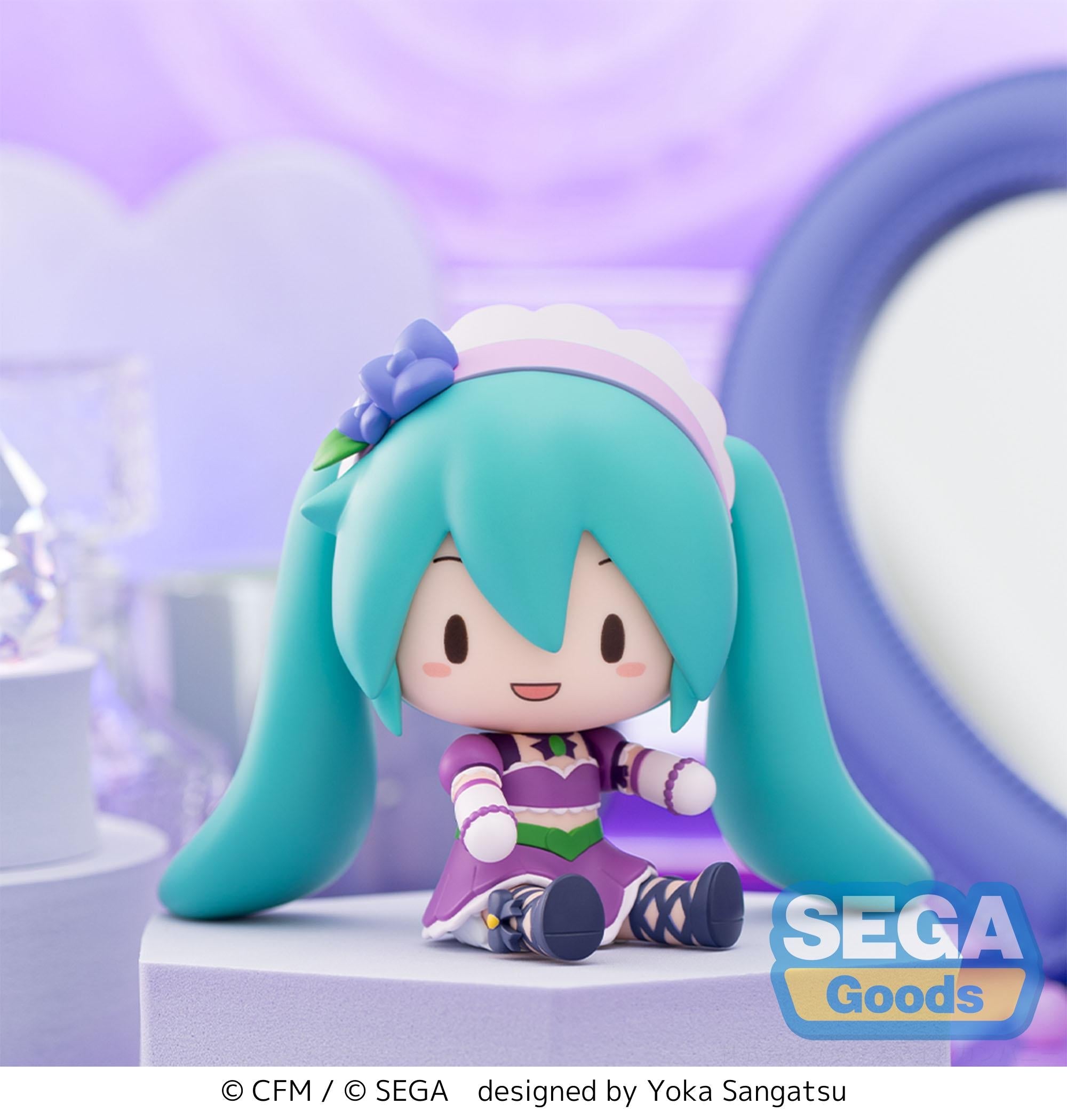 Hatsune Miku - fuwa petit "Hatsune Miku x Love and Berry Dress Up and Dance!" Chibi Figure "Sparkly Purple"